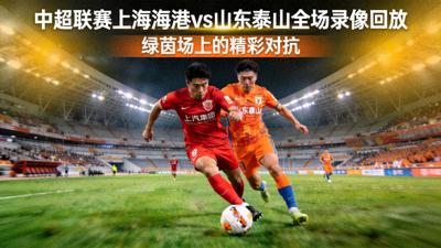 中超联赛上海海港对阵山东泰山全场录像回放封面，绿茵场上的精彩对抗